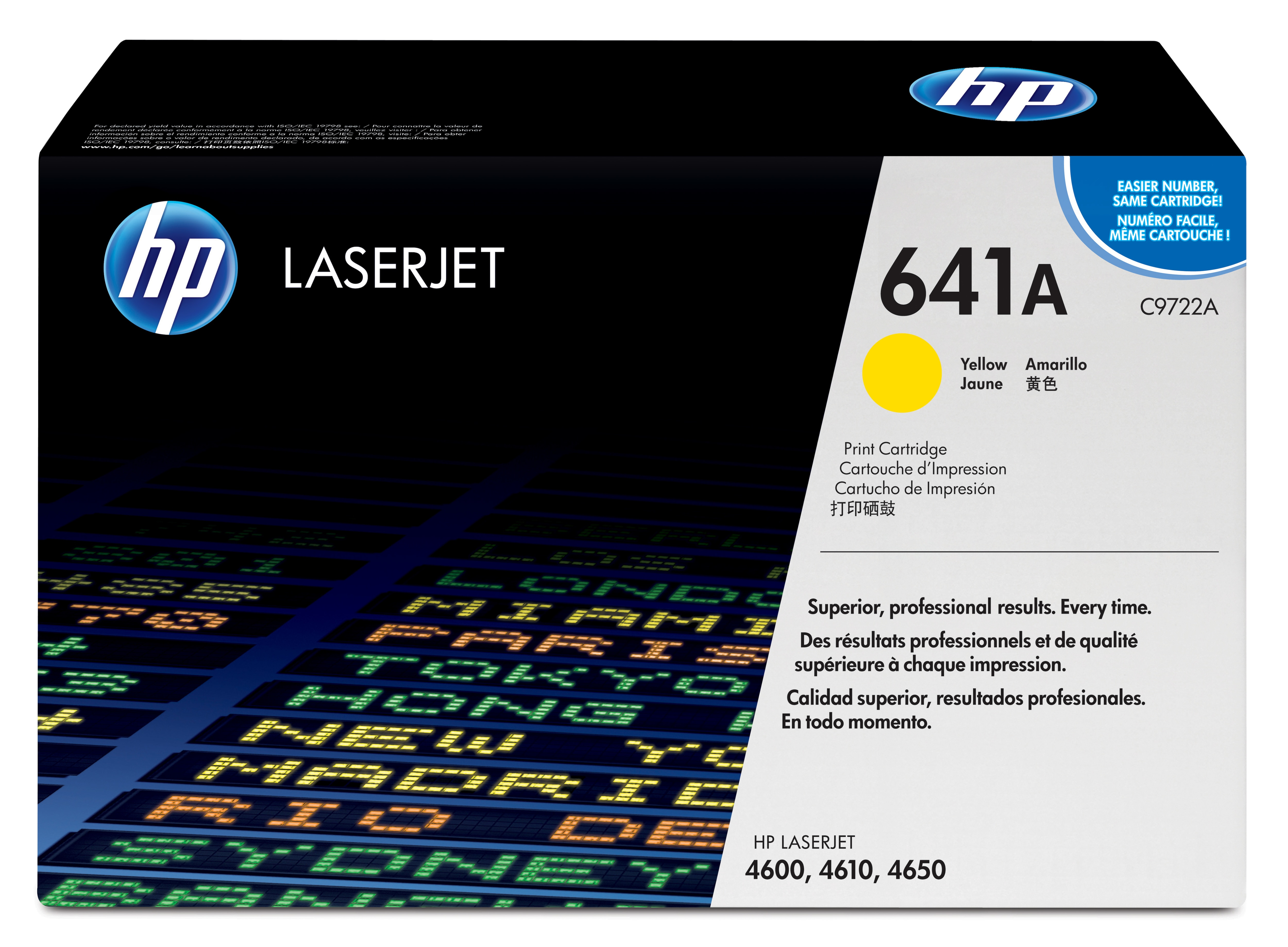 Hp c9722a lj4600 toner giallo