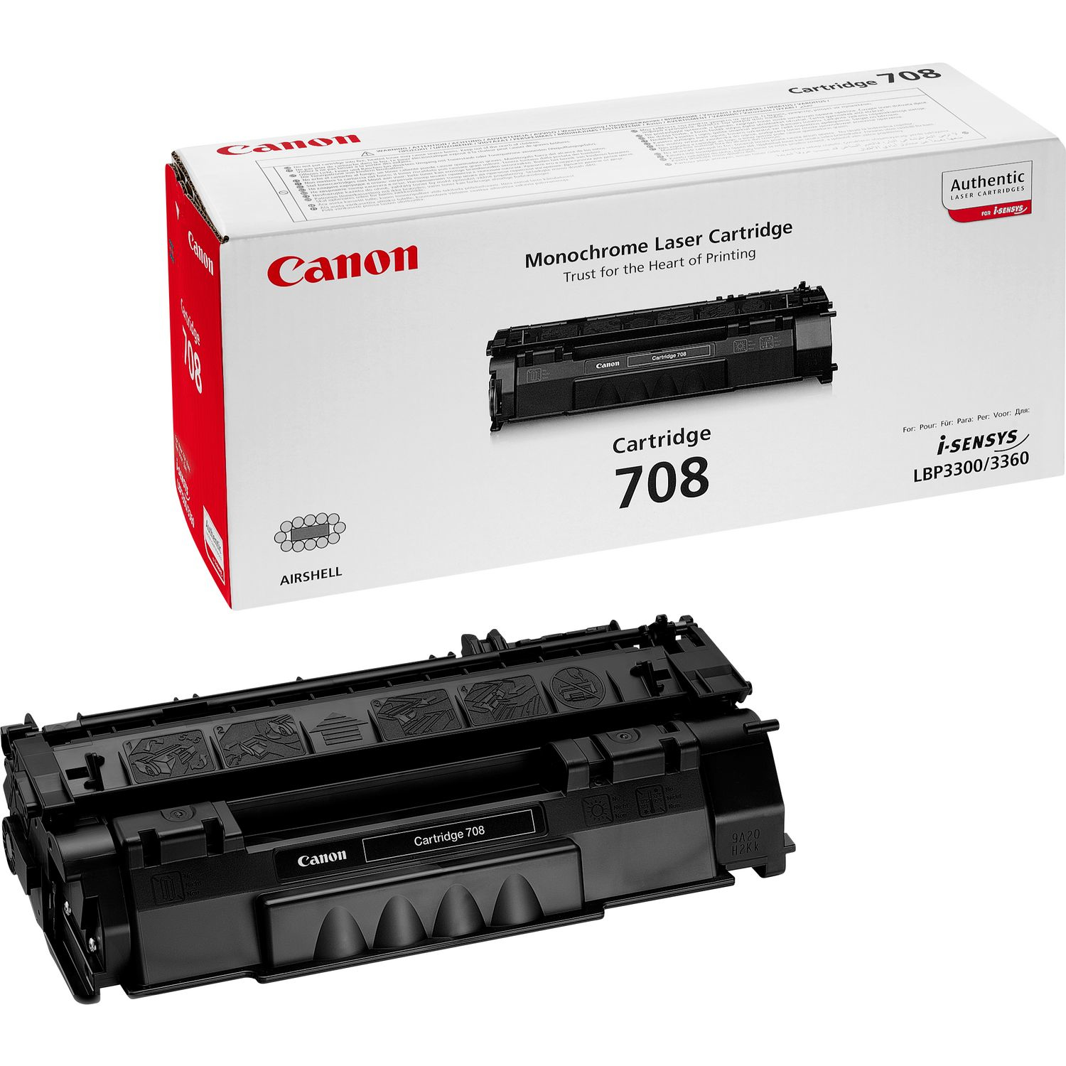 Toner canon cartridge 708 lbp 3300