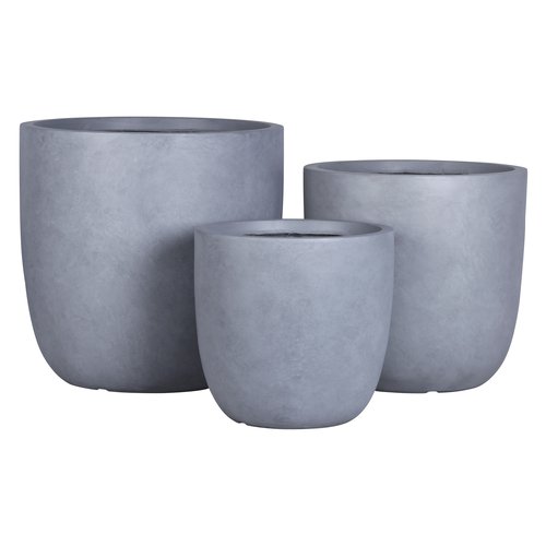 Set vasi piante Amicasa AP10124 (35, 43, 51 cm) Grigio