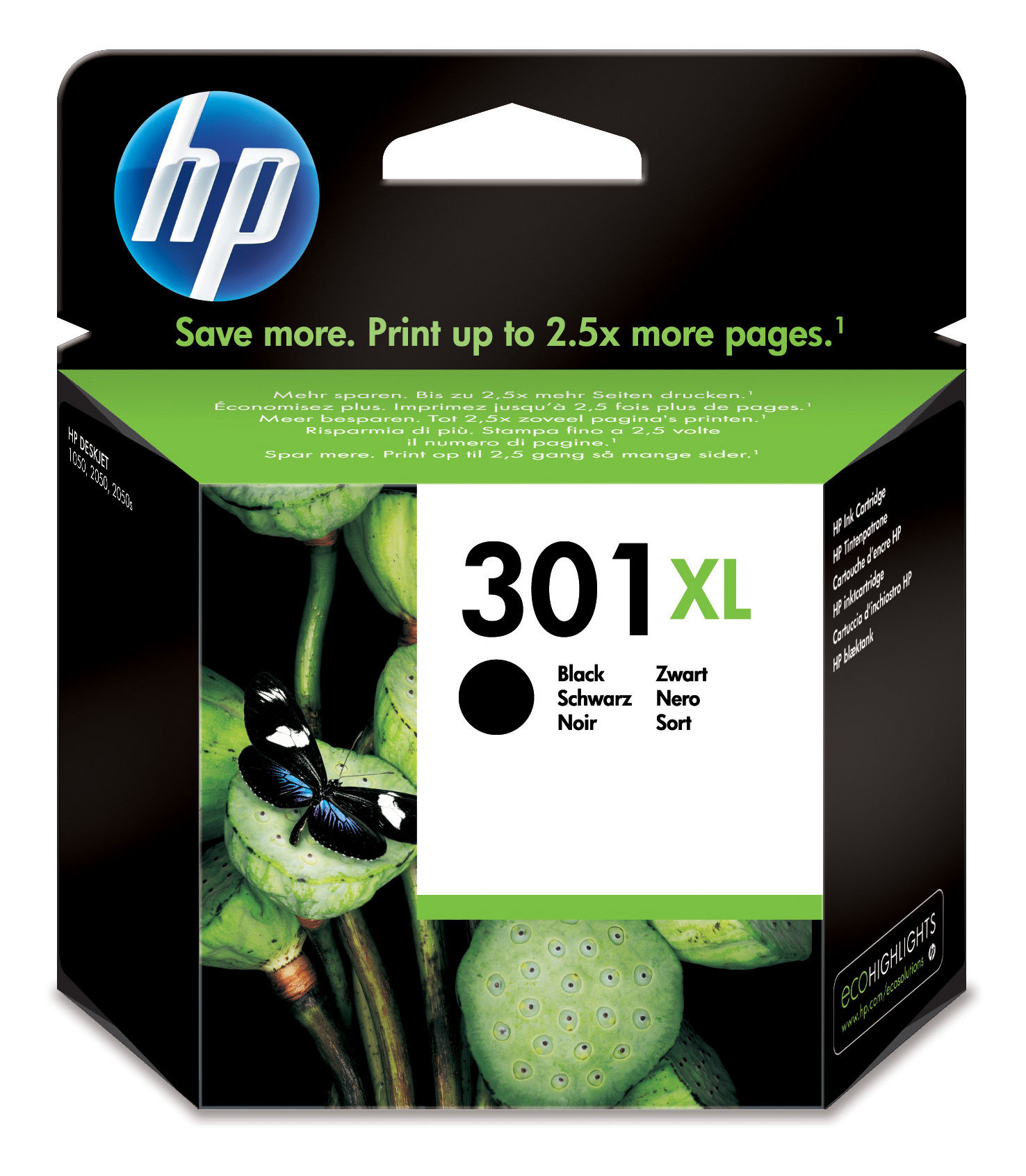 Cartuccia hp n301xl nero originale