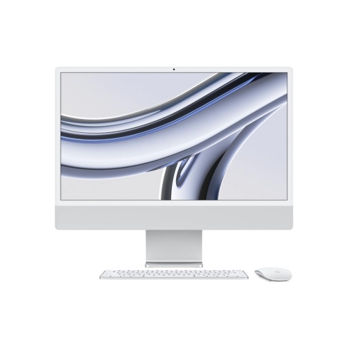 Image of ALL IN ONE APPLE iMac MQRJ3T/A (2023) 24-inch Retina 4.5K display M3 chip with 8-core CPU and 10-core GPU 256GB SSD Silver