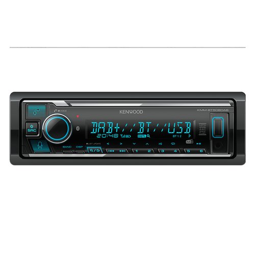 Image of Autoradio mechaless Works with Alexa Black 4 x 50w KMM BT508DAB