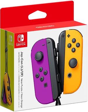 Image of Nintendo Joy-Con Nero, Arancione, Viola Bluetooth Gamepad Analogico/Digitale Nintendo Switch