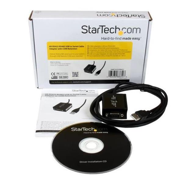 Image of StarTech.com Cavo adattatore seriale professionale USB RS422/485 da 1,80 m con interfaccia COM