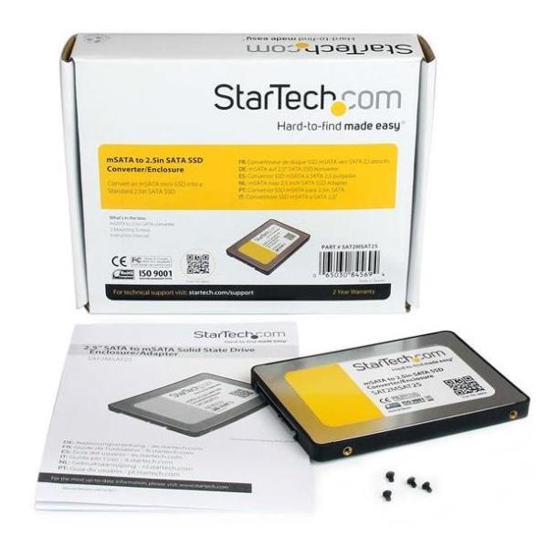 Image of StarTech.com Box esterno adattatore da SATA a Mini SATA 2,5" SSD