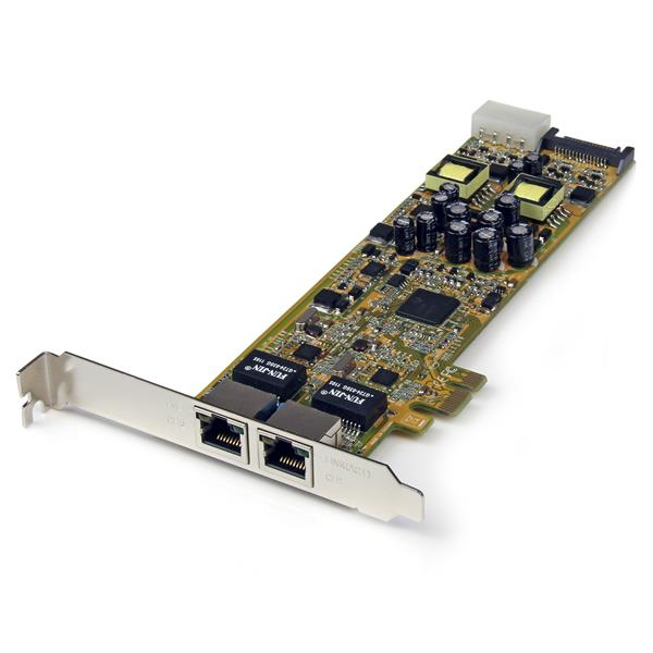 Image of StarTech.com Adattatore scheda di rete PCIe Ethernet Gigabit PCI Express a due porte - PoE/PSE
