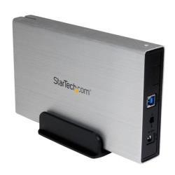 Image of StarTech.com Enclosure per dischi rigidi esterni SATA III 3,5" USB 3.0 con UASP color argento– HDD esterno portatile