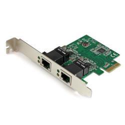 Image of StarTech.com Adattatore Scheda di Rete Ethernet Gigabit PCI express PCIe NIC a 2 porte RJ45 da 1 Gbps