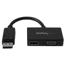 Image of StarTech.com Adattatore DisplayPort a HDMI e VGA - Convertitore audio/video da viaggio DP 2 in 1 - 1920x1200 / 1080p