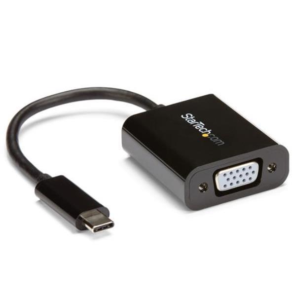 Image of StarTech.com Adattatore USB-C a VGA - Convertitore Video USB 3.1 type-C a VGA - 1080p - Nero