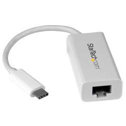 Image of StarTech.com Adattatore di rete Ethernet Gigabit USB-C - Adattatore Gbe esterno USB 3.0 - Da USB Type C a Ethernet - Adattatore USB a RJ45 - Bianco