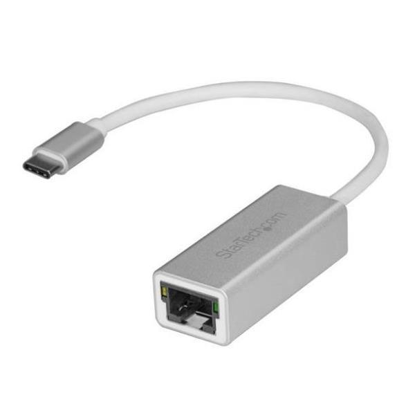 Image of StarTech.com Adattatore di rete USB-C a RJ45 Gigabit Ethernet Gbe - M/F - Argento