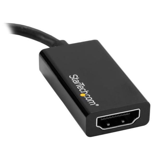 Image of StarTech.com Adattatore DisplayPort a HDMI 4K 60Hz - Convertitore video attivo da DP 1.4 a HDMI 2.0 - Dongle/Cavo adattatore per Monitor/TV/Display HDMI - Connettore DP a scatto