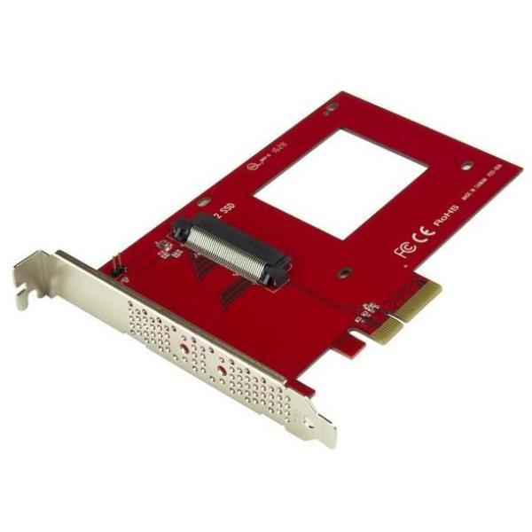 Image of StarTech.com Scheda Adattatore PCI Express ad U.2 NVMe SSD - SFF-8639 da 2,5" PCIe 3.0 x4