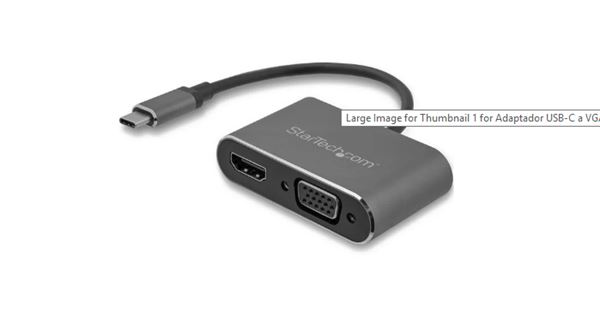 Image of StarTech.com Adattatore USB-C a VGA + HDMI 2 in 1 - 4K 30Hz - Grigio Siderale