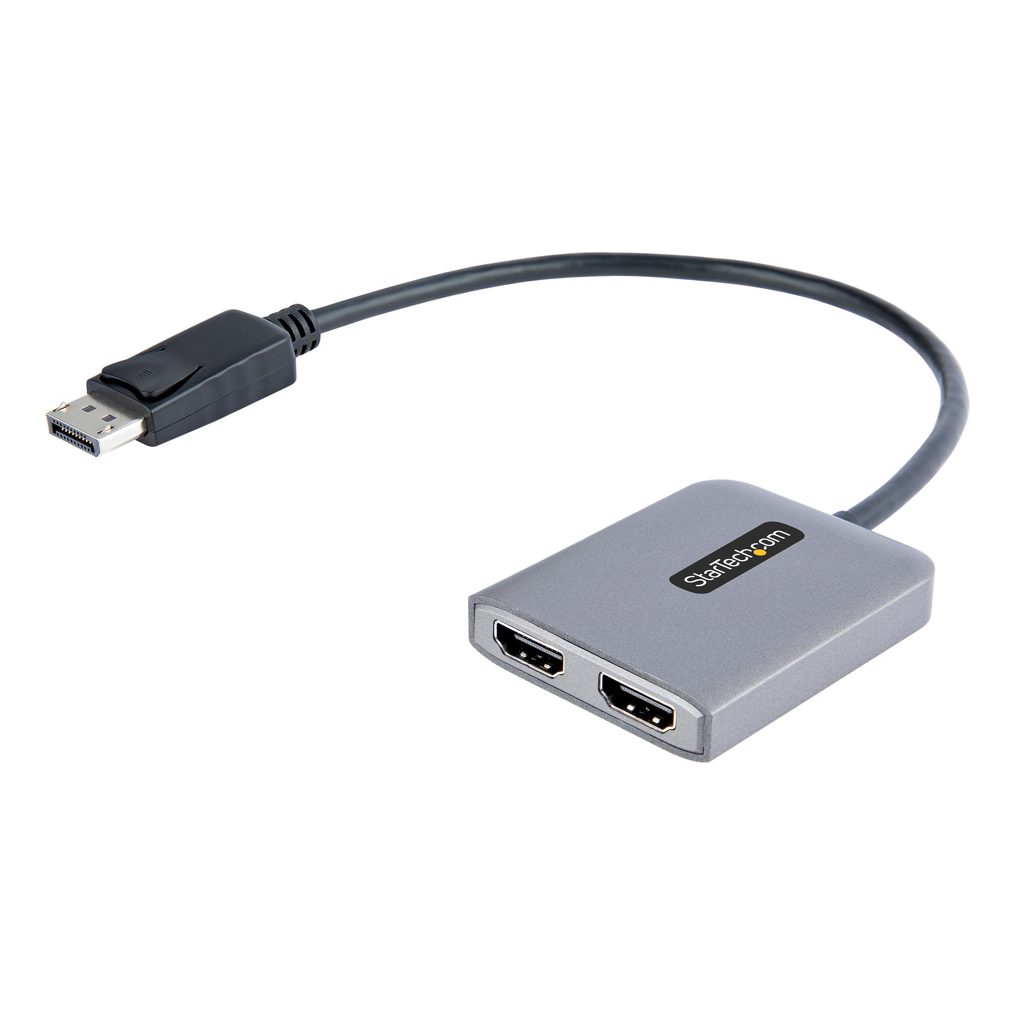 Image of StarTech.com Adattatore da DisplayPort a HDMI - DisplayPort 1.4 MST Hub con cavo da 30 cm - Convertitore DP Doppio HDMI 4K 60Hz - Splitter HUB Multi Stream Trasport DP 1.4 a 2x HDMI - HUB HDMI - DSC - HBR3