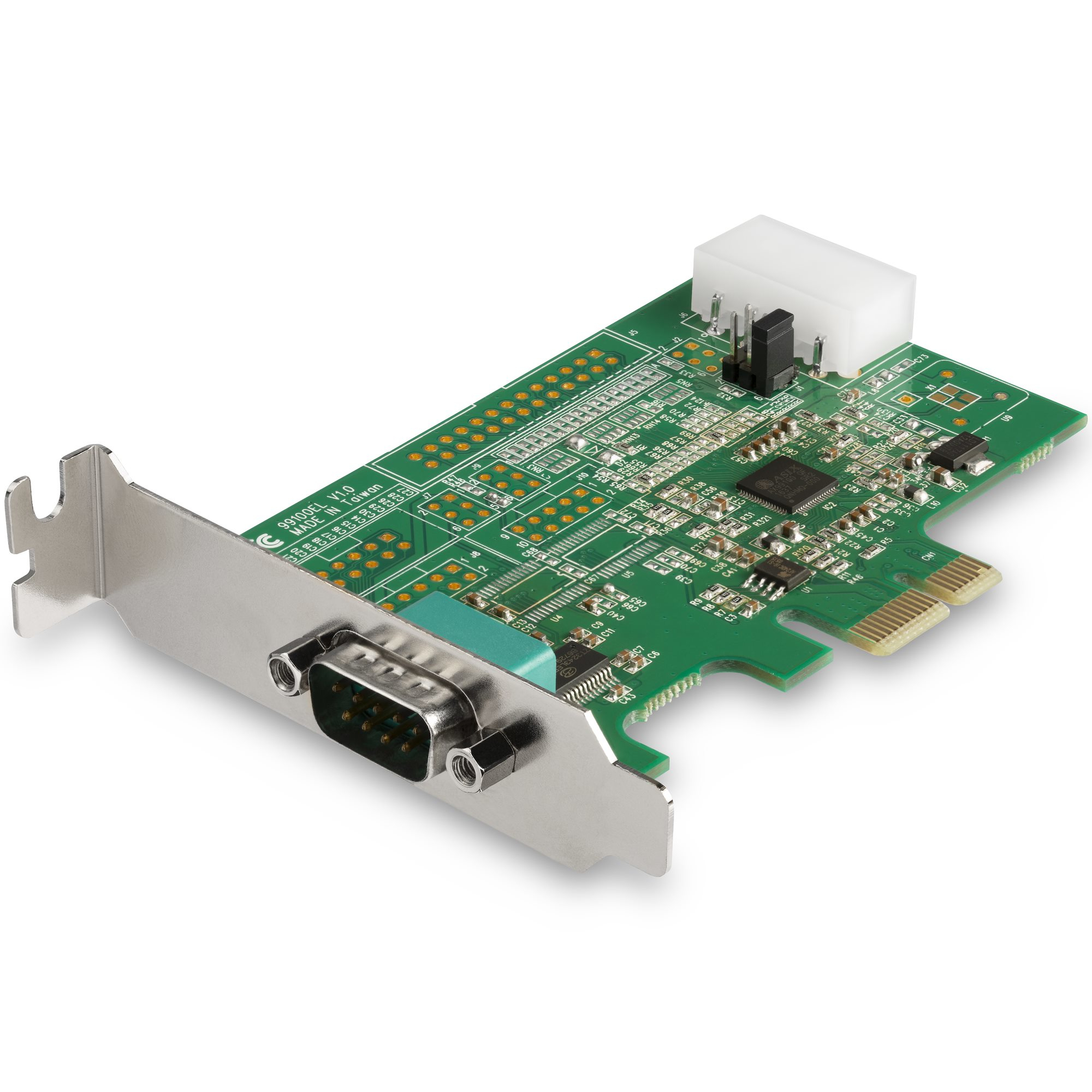 Image of StarTech.com Scheda adattatore seriale PCI Express RS232 a 4 porte - Scheda controller host seriale PCIe RS232 - Scheda da PCIe a seriale DB9 - 16950 UART - Scheda di espansione - Windows/Linux