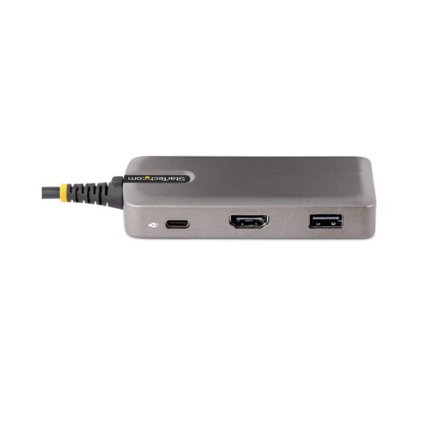 Image of StarTech.com Adattatore Multiporta USB-C - Docking Station USB Type C HDMI 4K 60Hz con Hub a 3 Porte USB - PD 100W Pass-Trough - MIni Dock USB tipo C - Windows/macOS/ChromeOS/iPadOS/Android