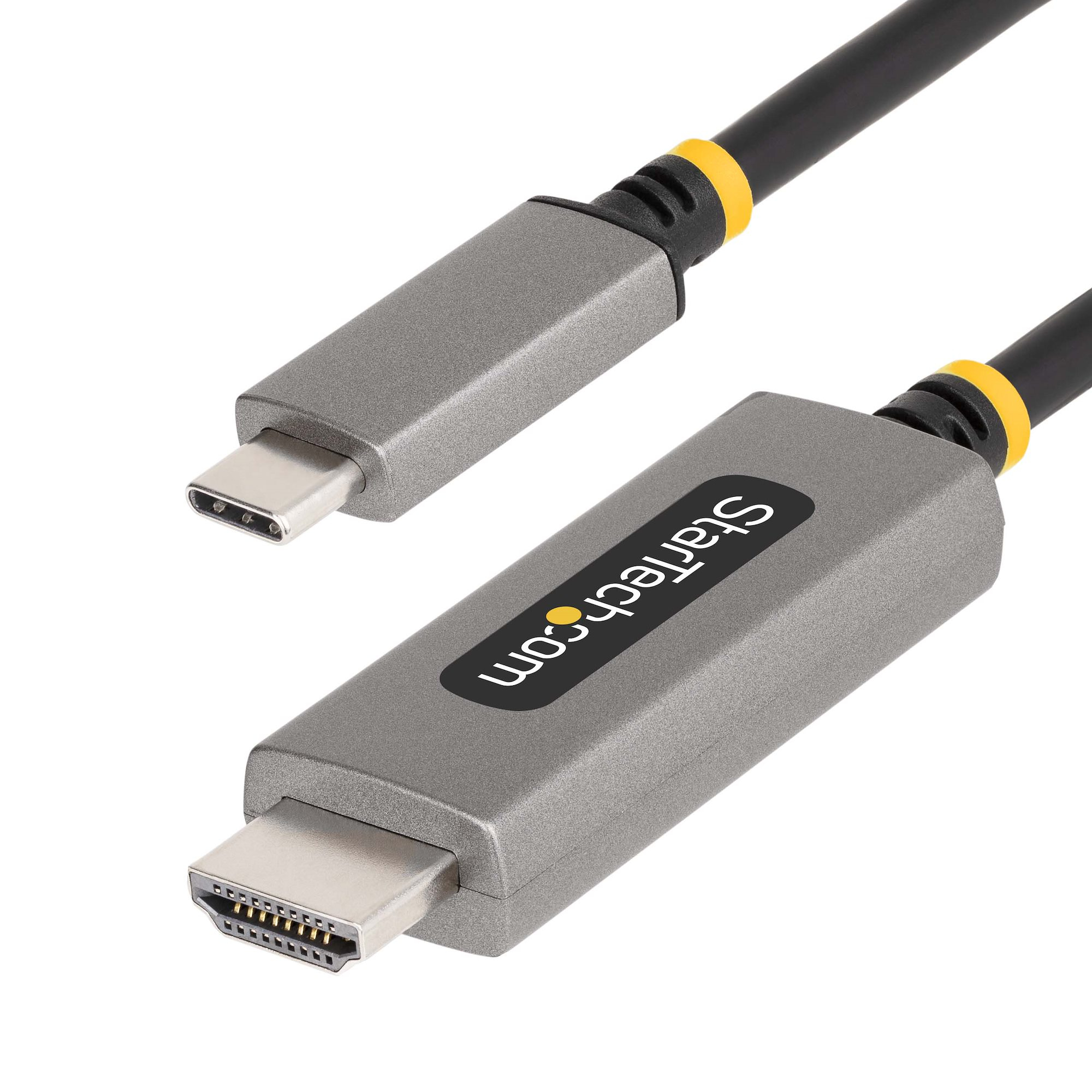 Image of StarTech.com Cavo adattatore USB-C a HDMI da 2m, 8K 60Hz, 4K 144Hz, HDR10, cavo convertitore video da USB Type-C a HDMI 2.1, Compatibile USB-C DP Alt Mode/USB4/Thunderbolt 3/4 - Da laptop USB-C a monitor HDMI
