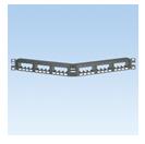 Pann.1u angol.per 24 rj45u nero