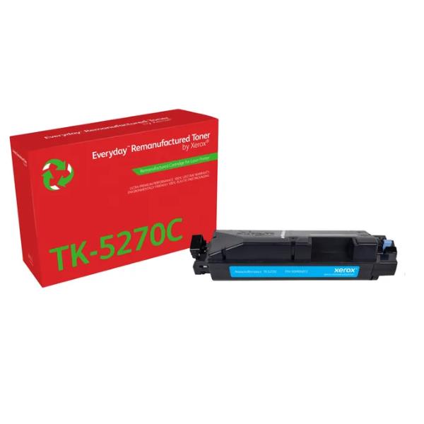 Everyday Rigenerato Toner rigenerato Everyday™ di Xerox Ciano compatibile con Kyocera TK-5270C, Capacità standard