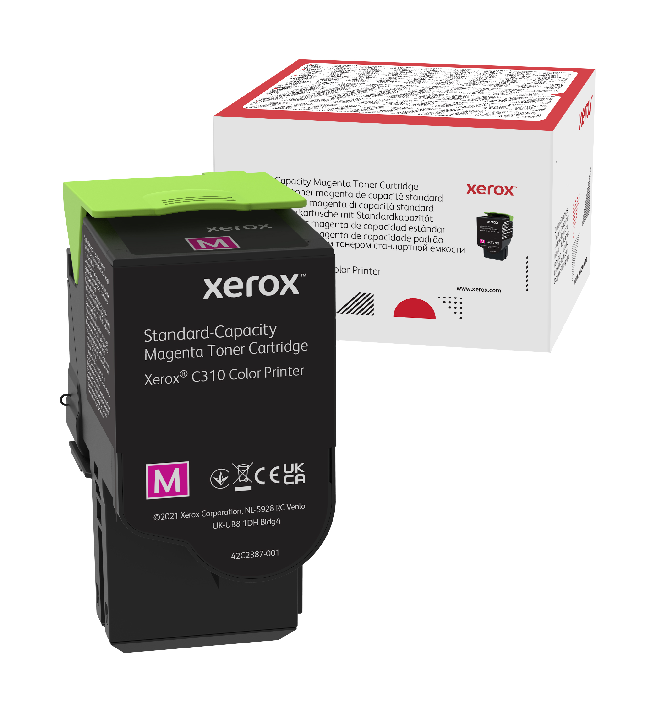 Image of Xerox Cartuccia toner Magenta a Capacità standard da 2000 Pagine per Stampante a colori ® C310​/​multifunzione a colori ® C315 (006R04358)
