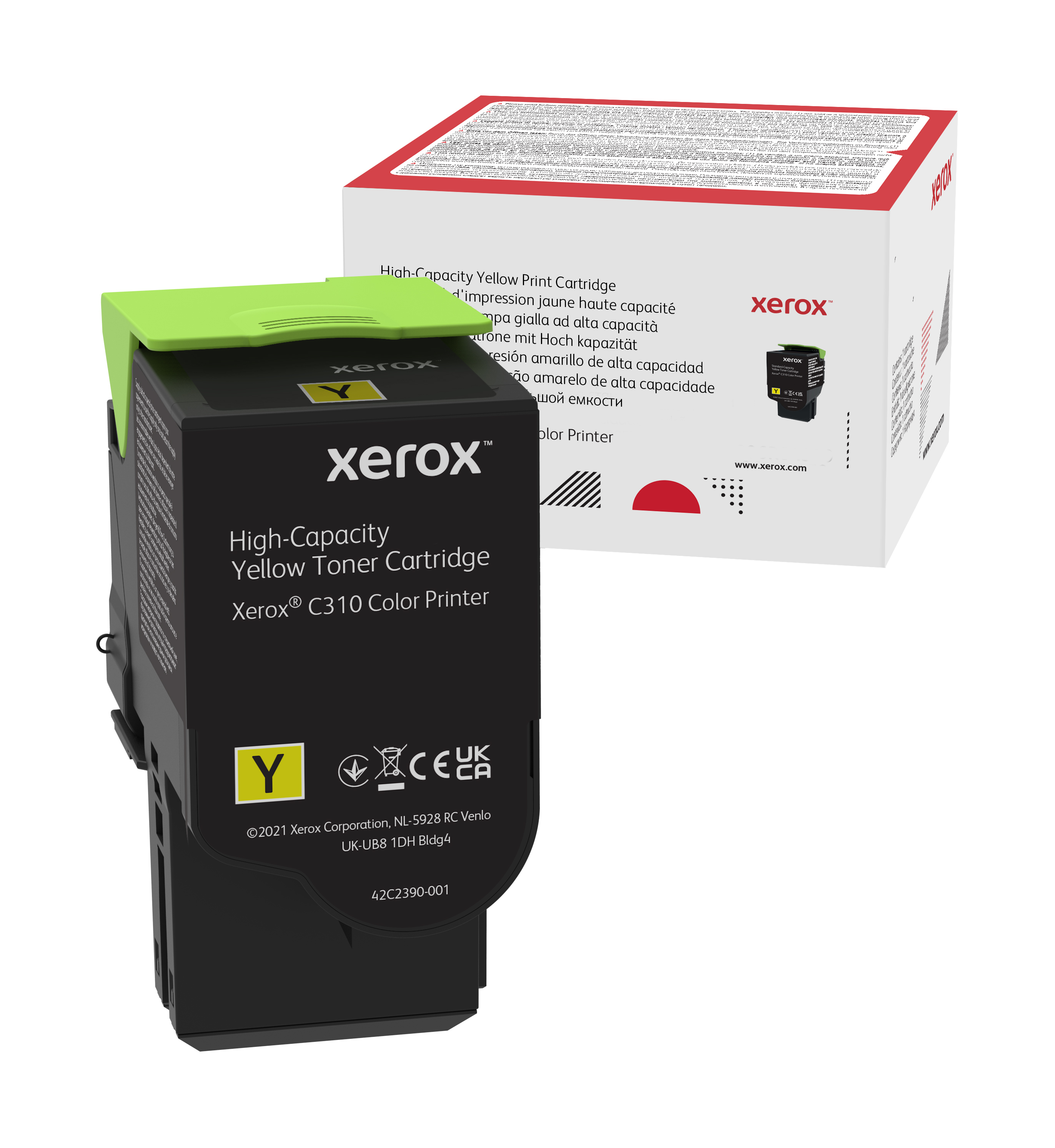Image of Xerox Cartuccia toner Giallo a High capacity da 5500 Pagine per Stampante a colori ® C310​/​multifunzione a colori ® C315 (006R04367)