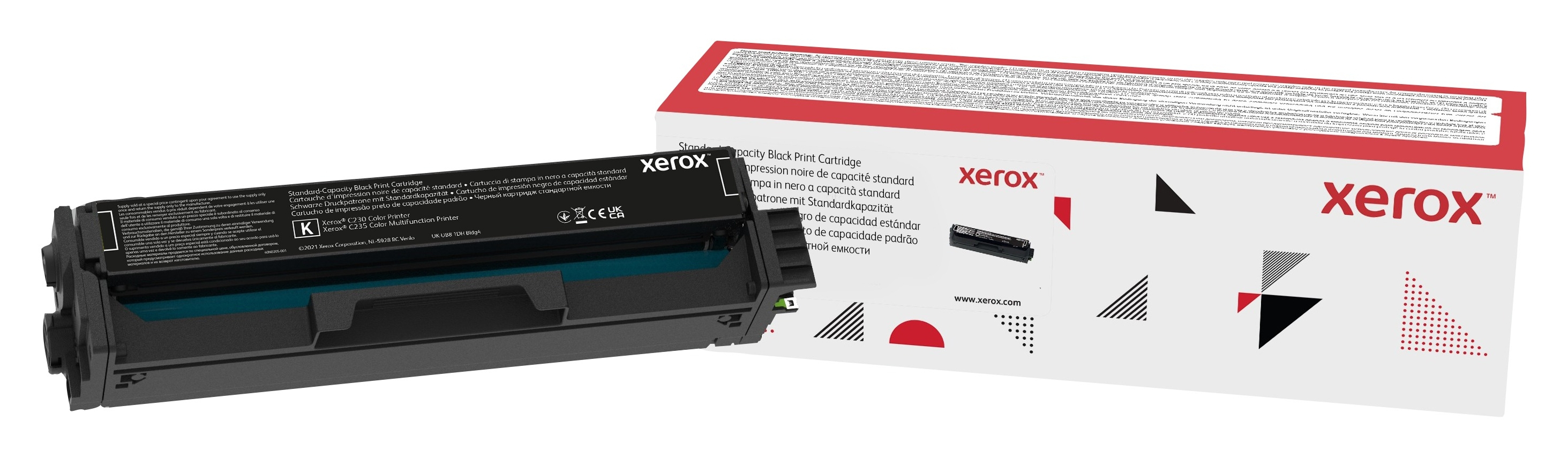 Image of Xerox Cartuccia toner Nero a Capacità standard da 1500 Pagine per Stampante a colori ® C230​/​multifunzione a colori ® C235 (006R04383)