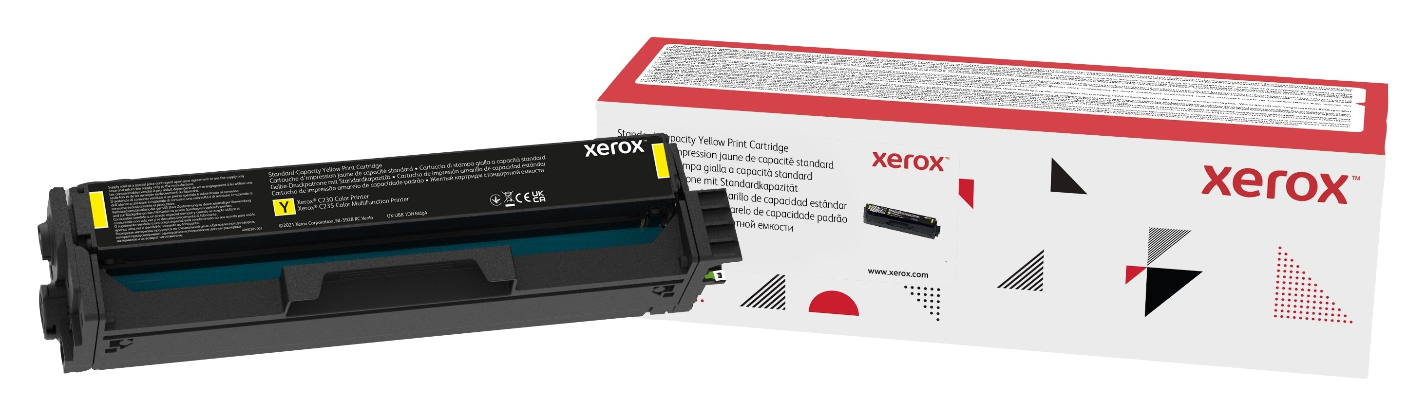 Image of Xerox Cartuccia toner Giallo a Capacità standard da 1500 Pagine per Stampante a colori ® C230​/​multifunzione a colori ® C235 (006R04386)