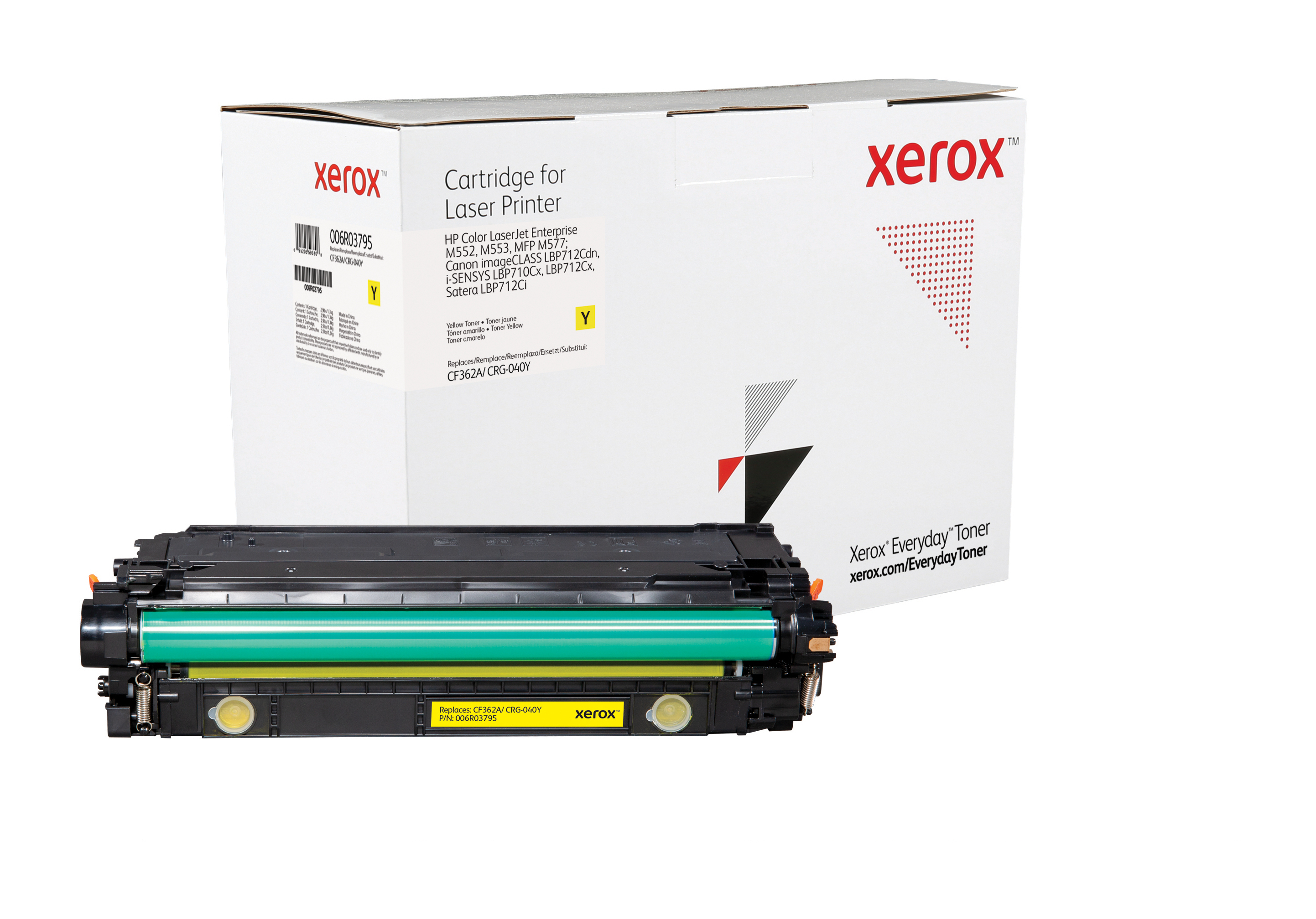 Image of Everyday Toner ™ di Xerox Giallo compatibile con HP 508A (CF362A/ CRG-040Y), Capacità standard