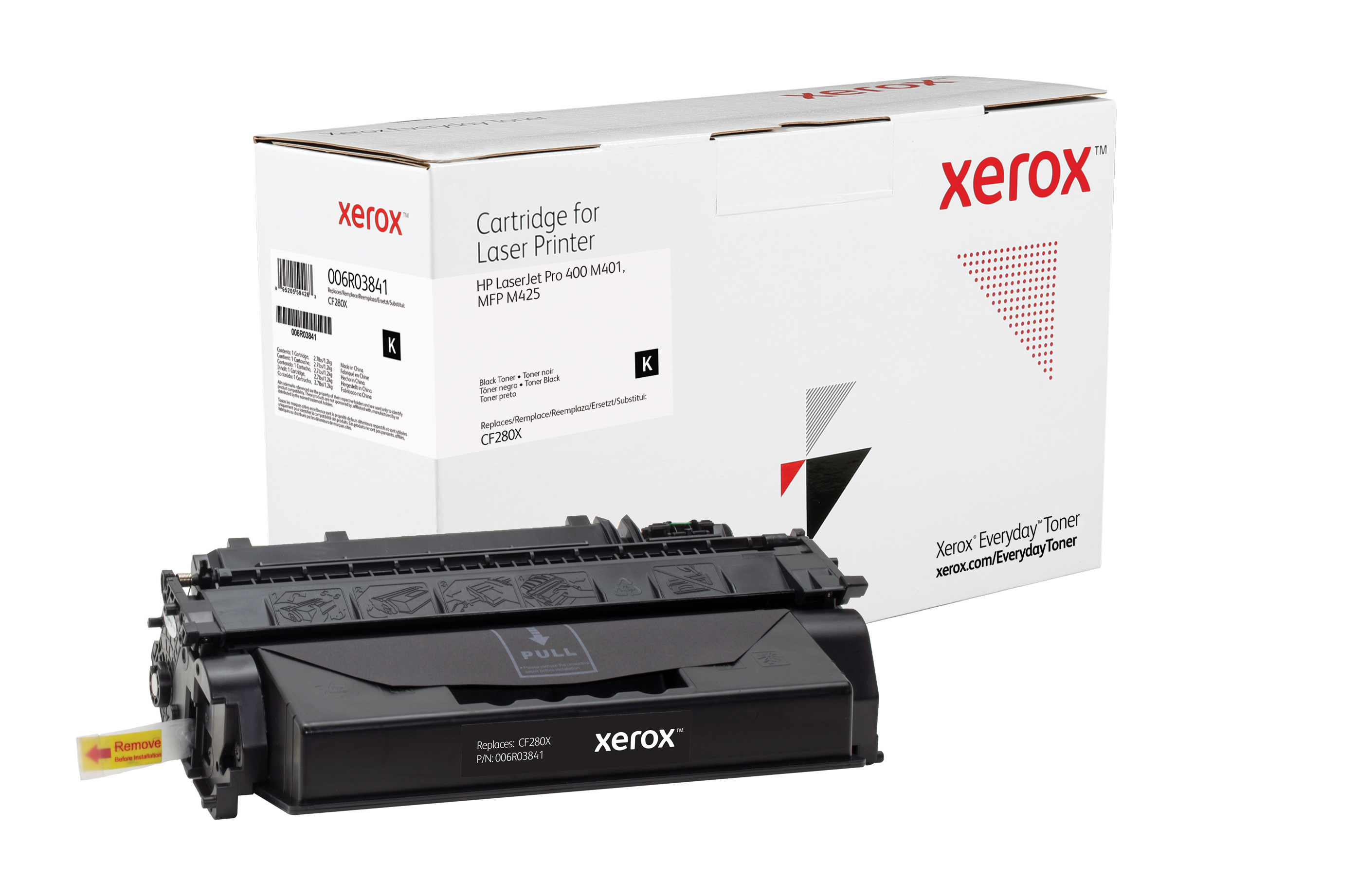 Image of Everyday Toner ™ di Xerox Nero compatibile con HP 80X (CF280X), High capacity