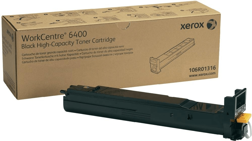 Image of Xerox Cartuccia toner Nero da 12000 pagine per WorkCentre 6400 (106R01316)
