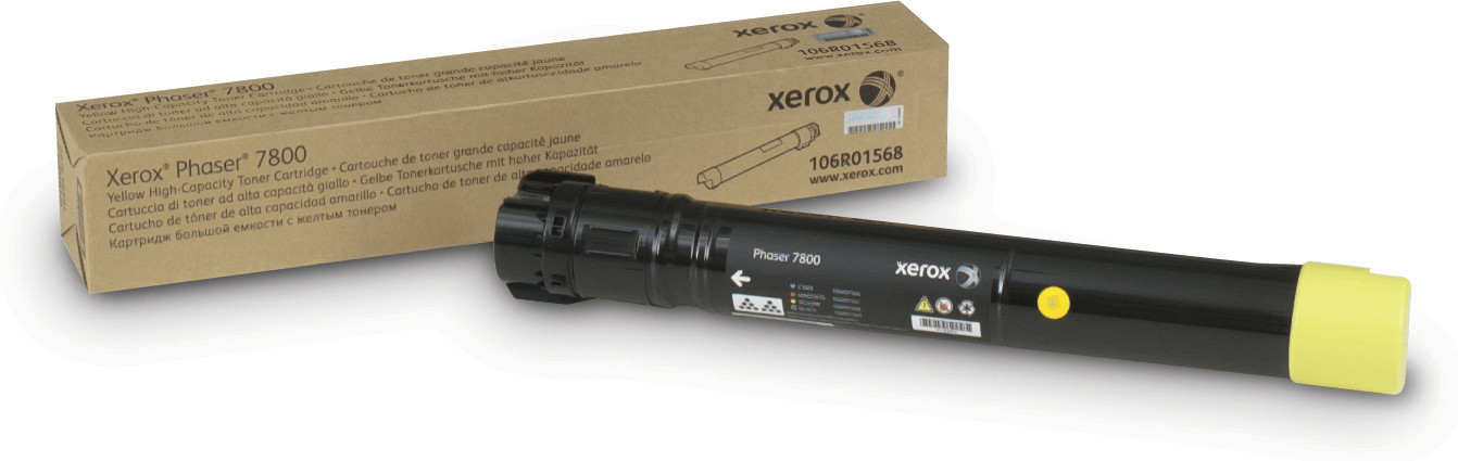 Image of Xerox Cartuccia toner Giallo a High capacity da 17200 Pagine per Phaser® 7800 (106R01568)