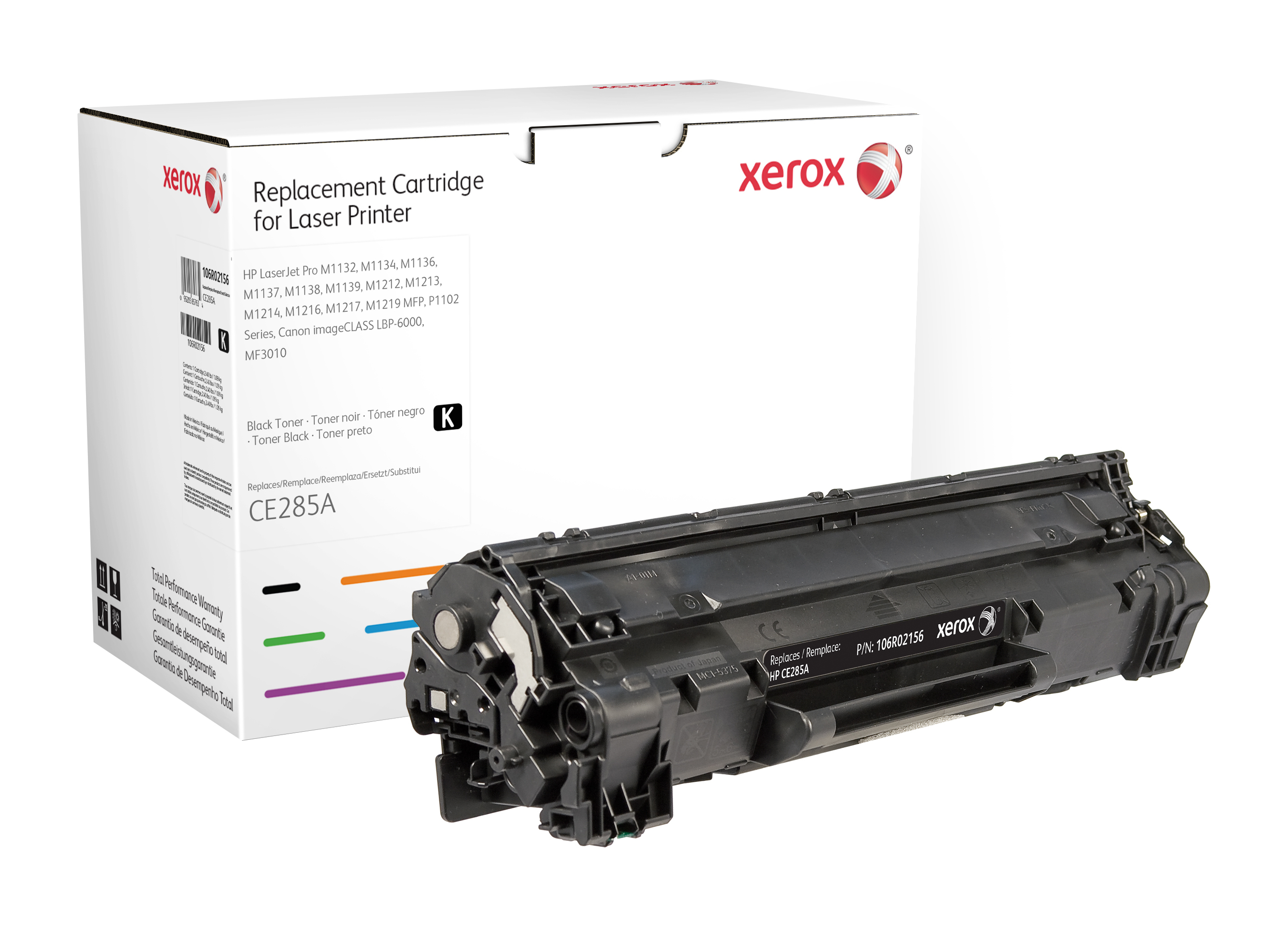 Image of Xerox Cartuccia toner nero. Equivalente a HP CE285A. Compatibile con HP LaserJet P1102/P1102W, LaserJet P1132MFP, LaserJet P1212 MFP/P1217 MFP