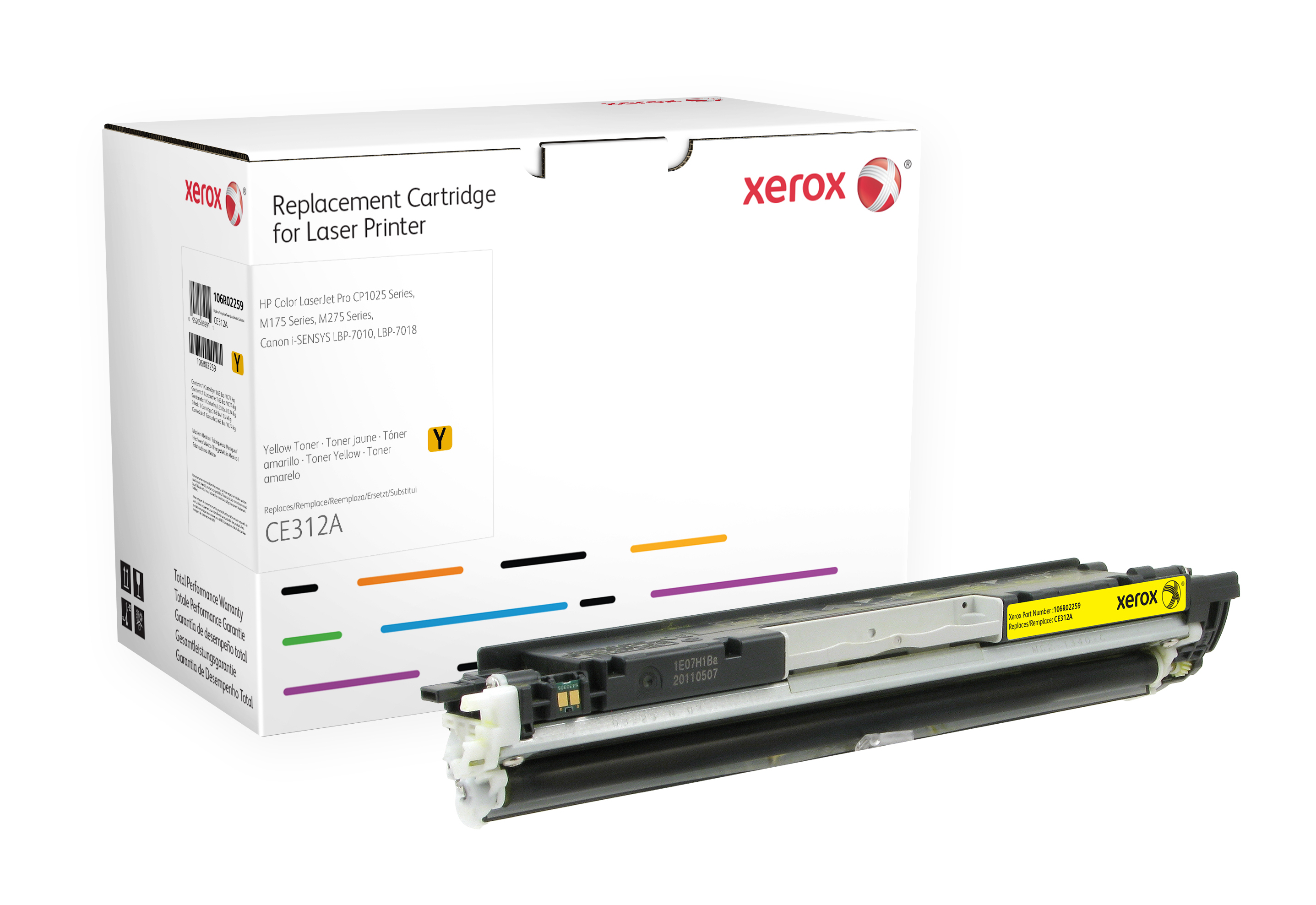 Image of Xerox Cartuccia toner giallo. Equivalente a HP CE312A. Compatibile con HP Colour LaserJet 100 M175 MFP, Colour LaserJet CP1025