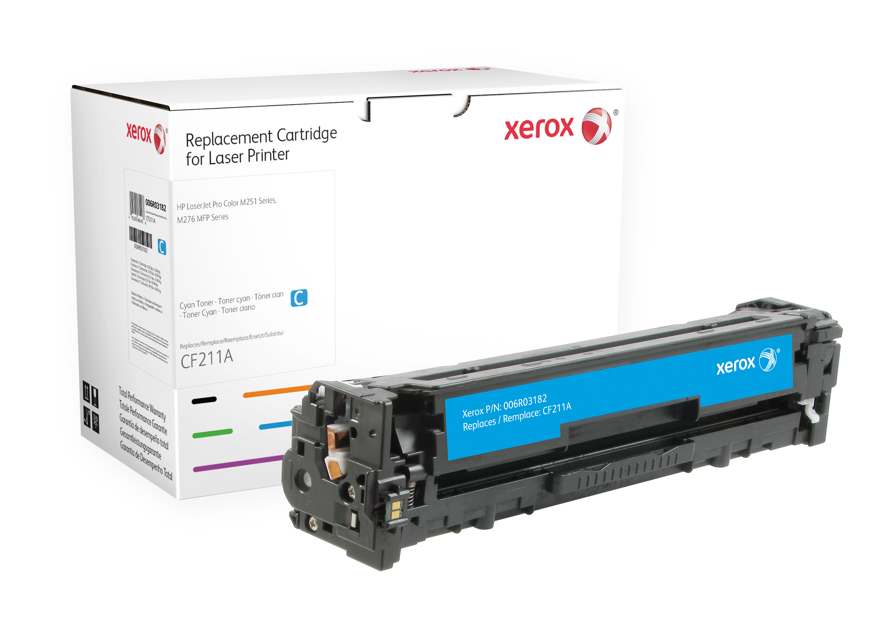 Image of Xerox Cartuccia toner ciano. Equivalente a HP CF211A . Compatibile con HP LaserJet Pro 200 M251, LaserJet Pro 200 MFP M276