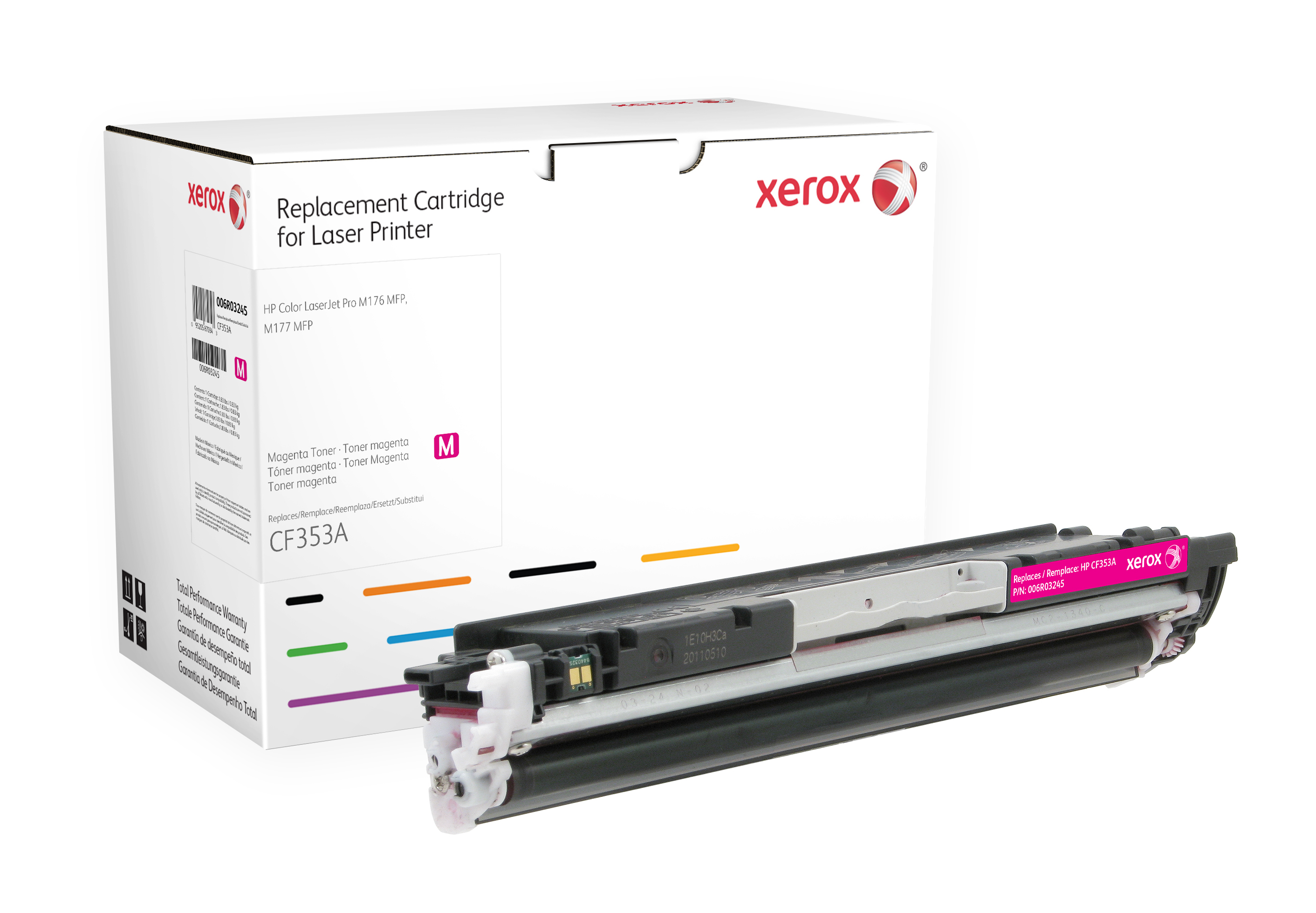 Image of Xerox Cartuccia toner magenta. Equivalente a HP CF353A. Compatibile con HP Colour LaserJet Pro M176 MFP, Colour LaserJet Pro M177 MFP