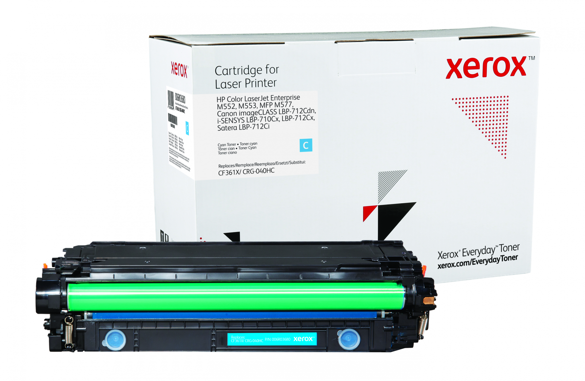 Image of Everyday Toner ™ di Xerox Ciano compatibile con HP 508X (CF361X/ CRG-040HC), High capacity