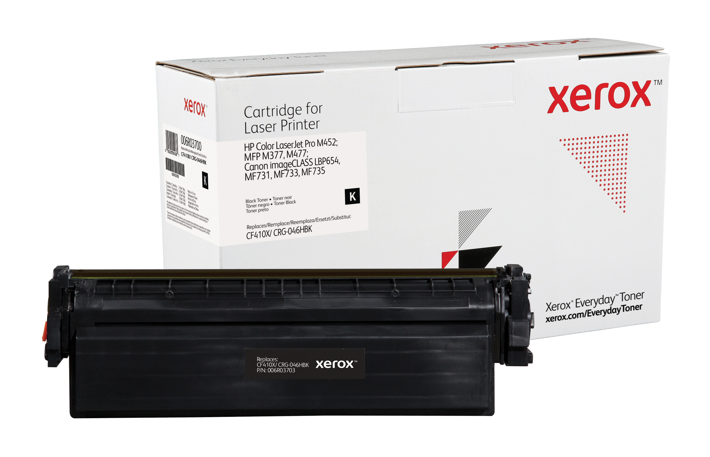 Image of Everyday Toner ™ di Xerox Nero compatibile con HP 201X (CF410X/ CRG-046HBK), High capacity