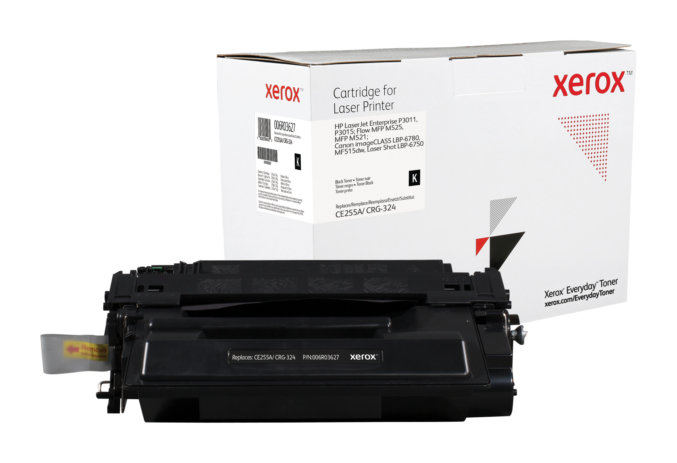 Image of Everyday Toner ™ di Xerox Nero compatibile con HP 55A (CE255A/ CRG-324), Capacità standard