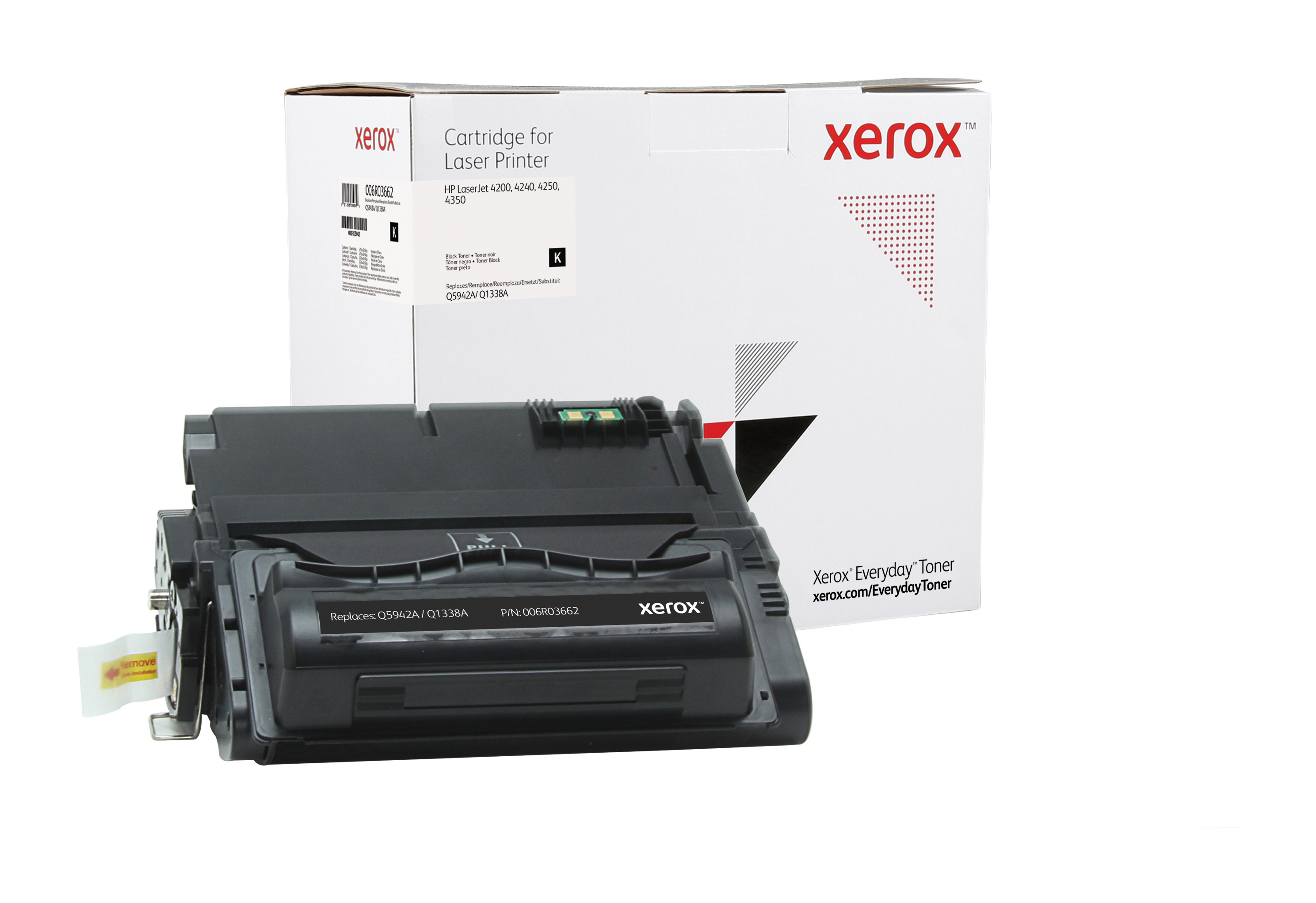 Image of Everyday Toner ™ di Xerox Nero compatibile con HP 42A/38A (Q5942A/ Q1338A), Capacità standard