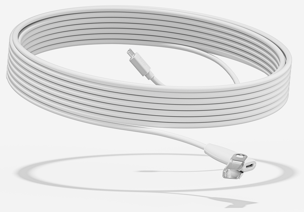 Image of Logitech Rally Mic Pod Extension Cable Bianco
