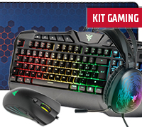 Image of Kit Gaming - Tastiera e Mouse T20 + Mouse Pad XXL E1 + Cuffie H420