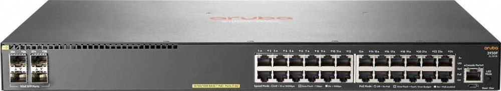 Image of Aruba, a Hewlett Packard Enterprise company Aruba 2930F 24G PoE+ 4SFP Gestito L3 Gigabit Ethernet (10/100/1000) Grigio 1U Supporto Power over Ethernet (PoE)