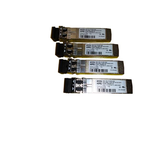 Image of Hewlett Packard Enterprise MSA 10Gb Short Range iSCSI SFP+ 4-pack modulo del ricetrasmettitore di rete Fibra ottica 10000 Mbit/s SFP+ 850 nm