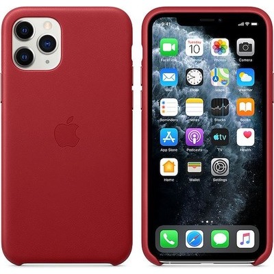 Image of Apple Custodia in pelle per iPhone 11 Pro - (PRODUCT)RED