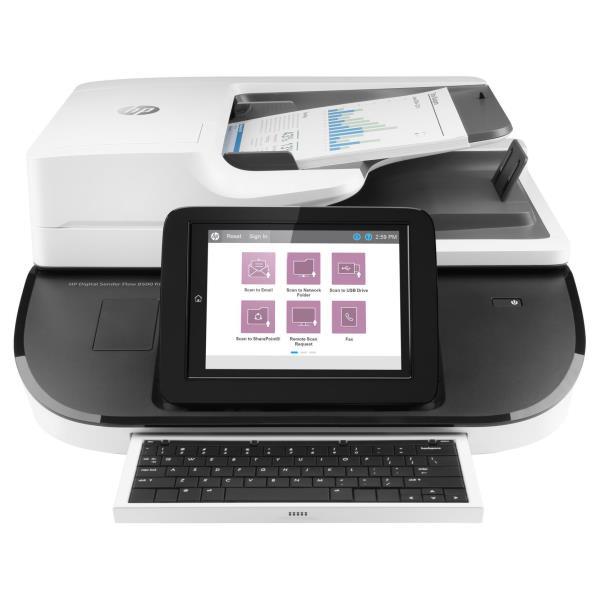 HP Flow 8500 fn2 Scanner a piano e ADF