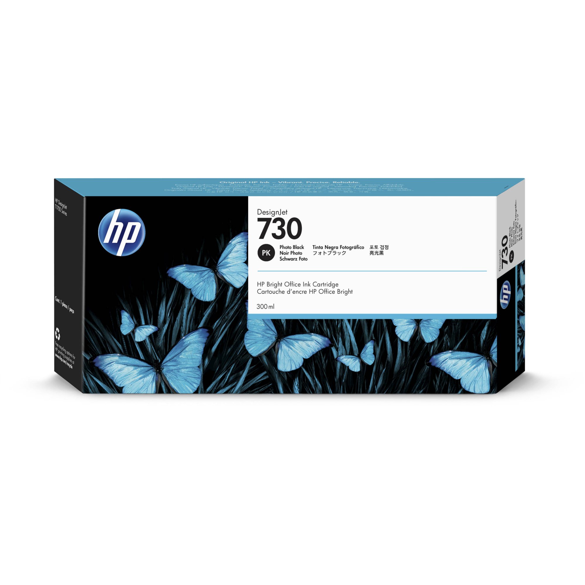 Image of HP Cartuccia di inchiostro nero fotografico DesignJet 730 da 300 ml
