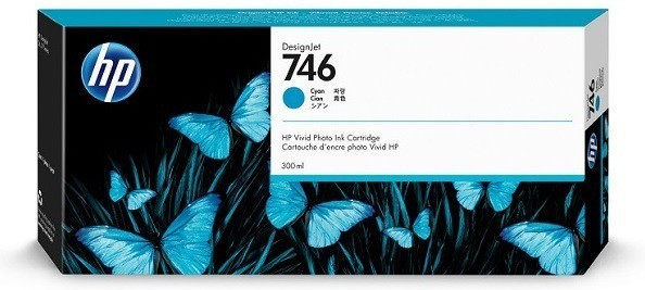 Image of HP Cartuccia di inchiostro ciano 746 DesignJet da 300 ml
