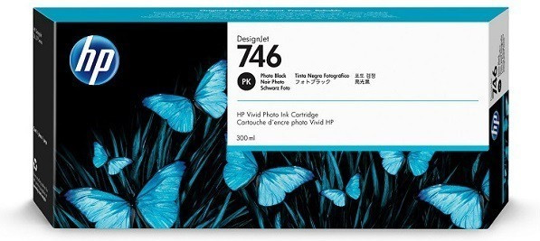 HP Cartuccia di inchiostro nero fotografico DesignJet 746 da 300 ml
